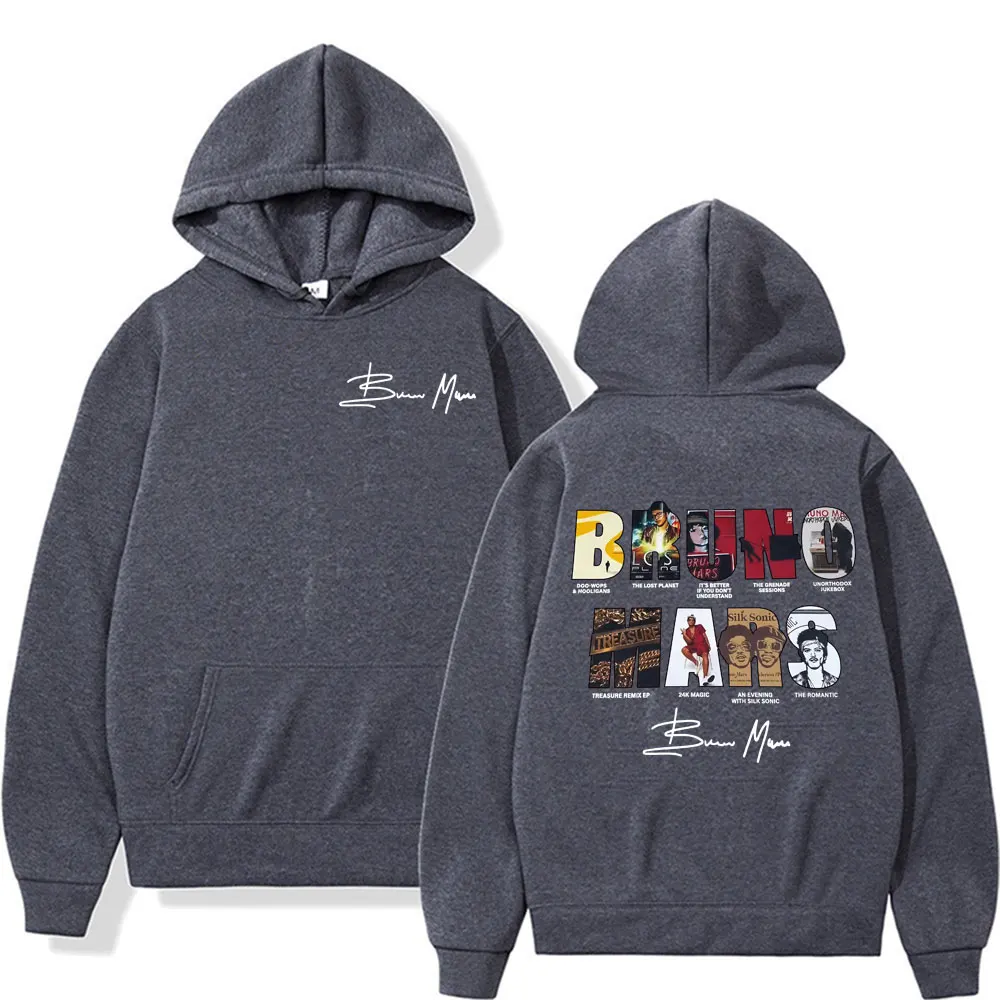 Bruno Mars The Romantic 2026 Album Cover Hoodies Men Women Fashion Hip Hop Streetwear Sweatshirt Fleece Cozy Oversized Pullovers