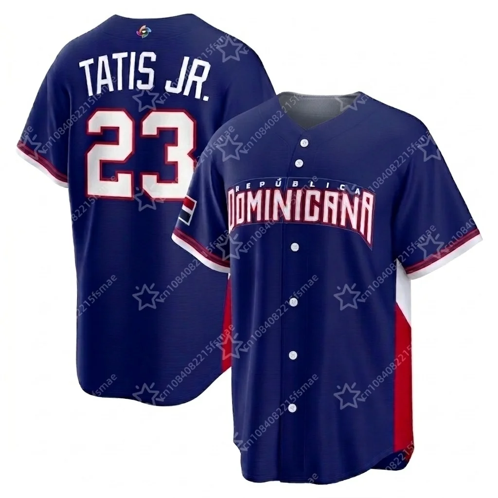 2026 3d Printing Dominican Republic Baseball Home Road Jersey 22 Soto Tatis Jr Mens Kids World Baseball Classic Team Uniform