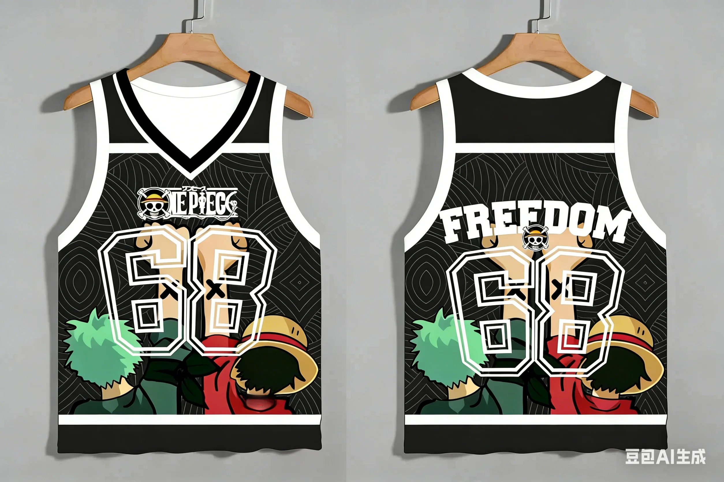 Adult and Children 'One Piece' Multi-character 3D Printed Sports Casual Anime Vest, Pairs Very Well with Pants or Shorts
