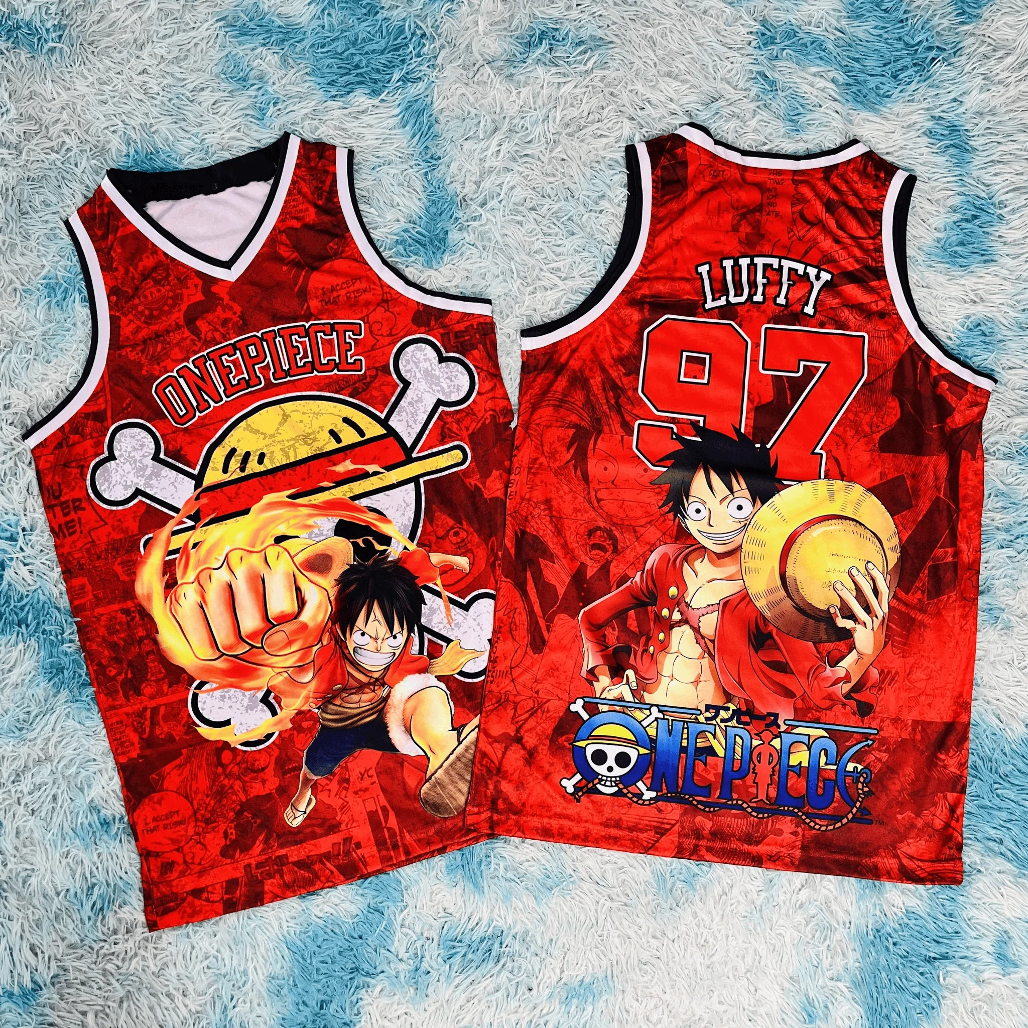 Adult and Children 'One Piece' Multi-character 3D Printed Sports Casual Anime Vest, Pairs Very Well with Pants or Shorts