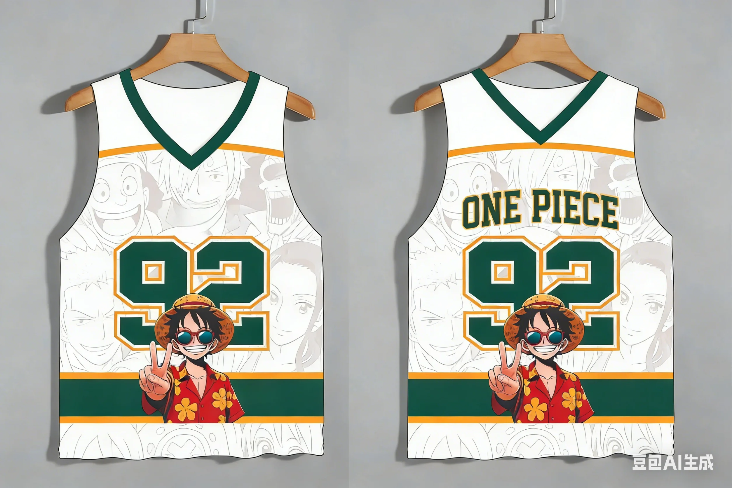 Adult and Children 'One Piece' Multi-character 3D Printed Sports Casual Anime Vest, Pairs Very Well with Pants or Shorts