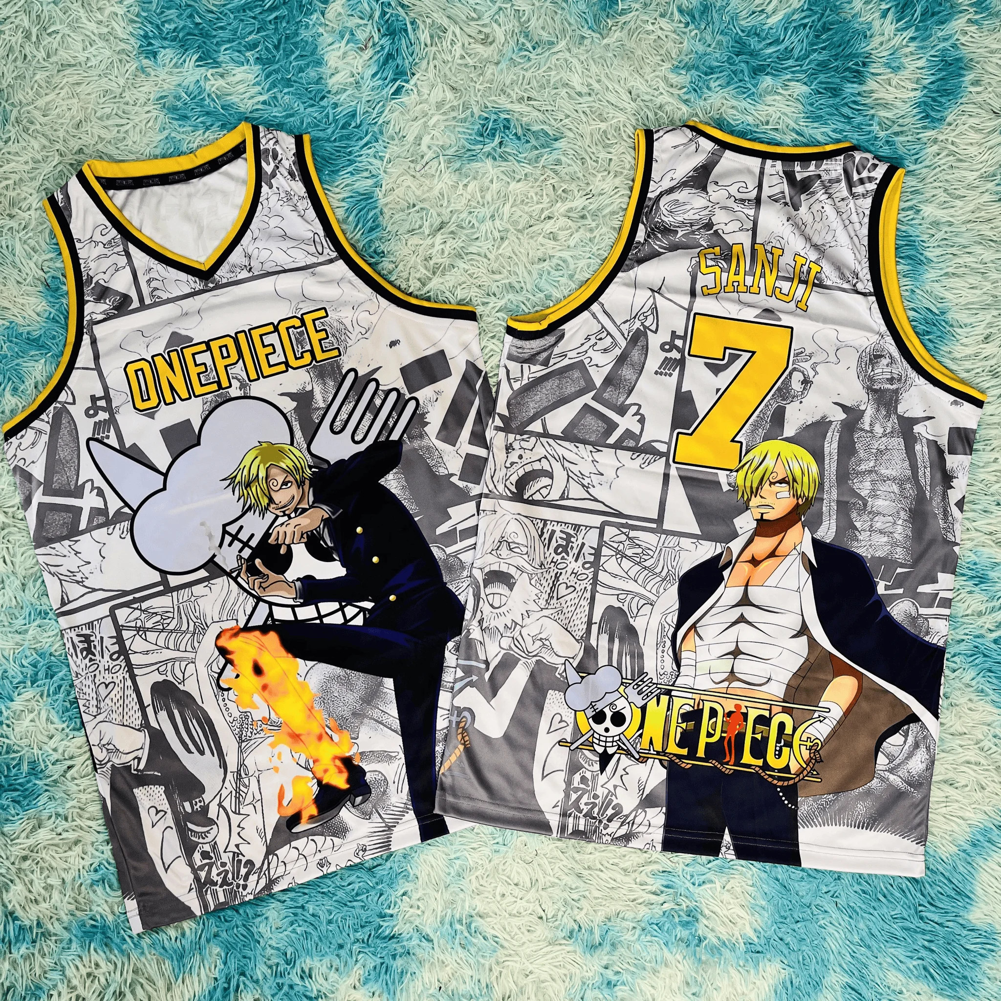Adult and Children 'One Piece' Multi-character 3D Printed Sports Casual Anime Vest, Pairs Very Well with Pants or Shorts