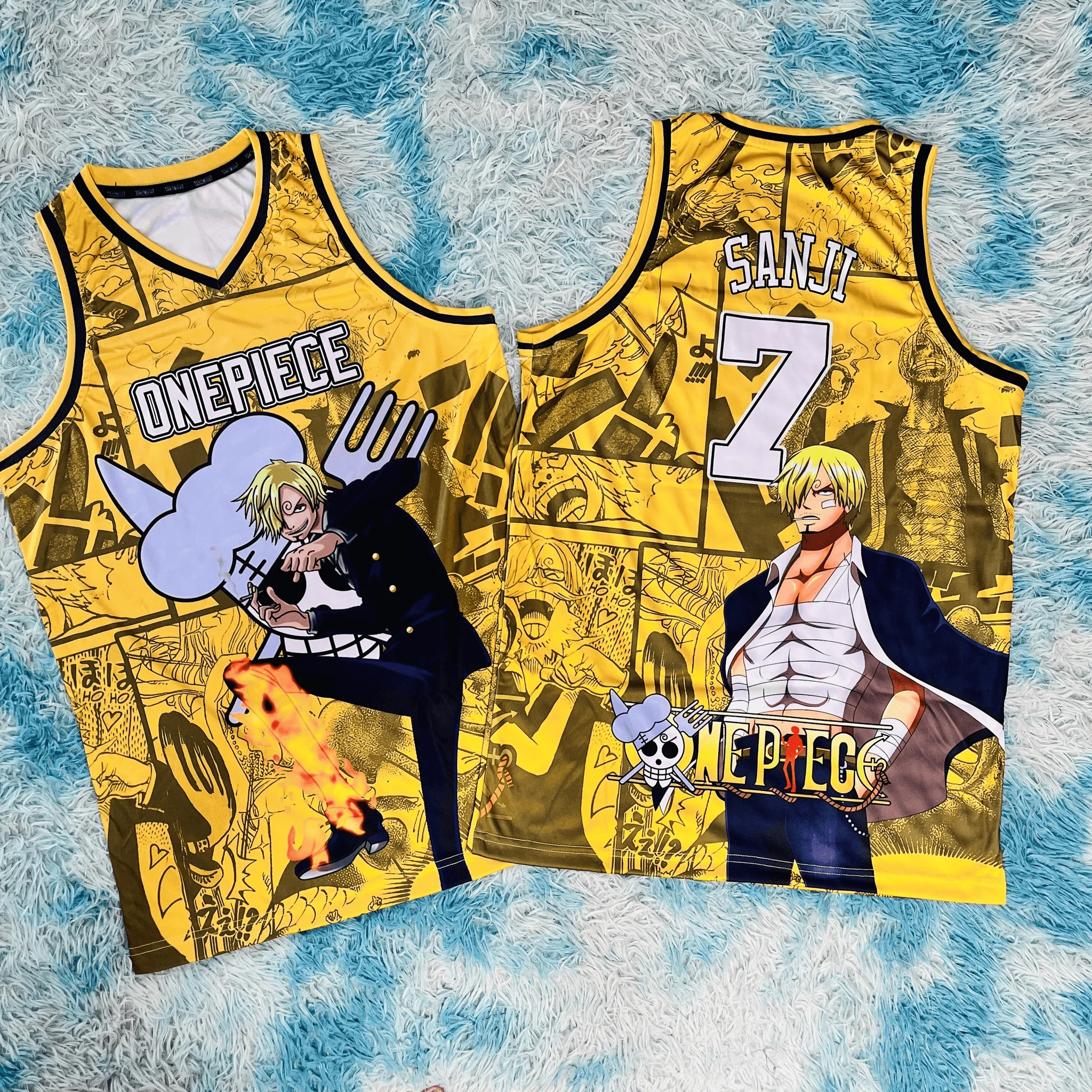 Adult and Children 'One Piece' Multi-character 3D Printed Sports Casual Anime Vest, Pairs Very Well with Pants or Shorts
