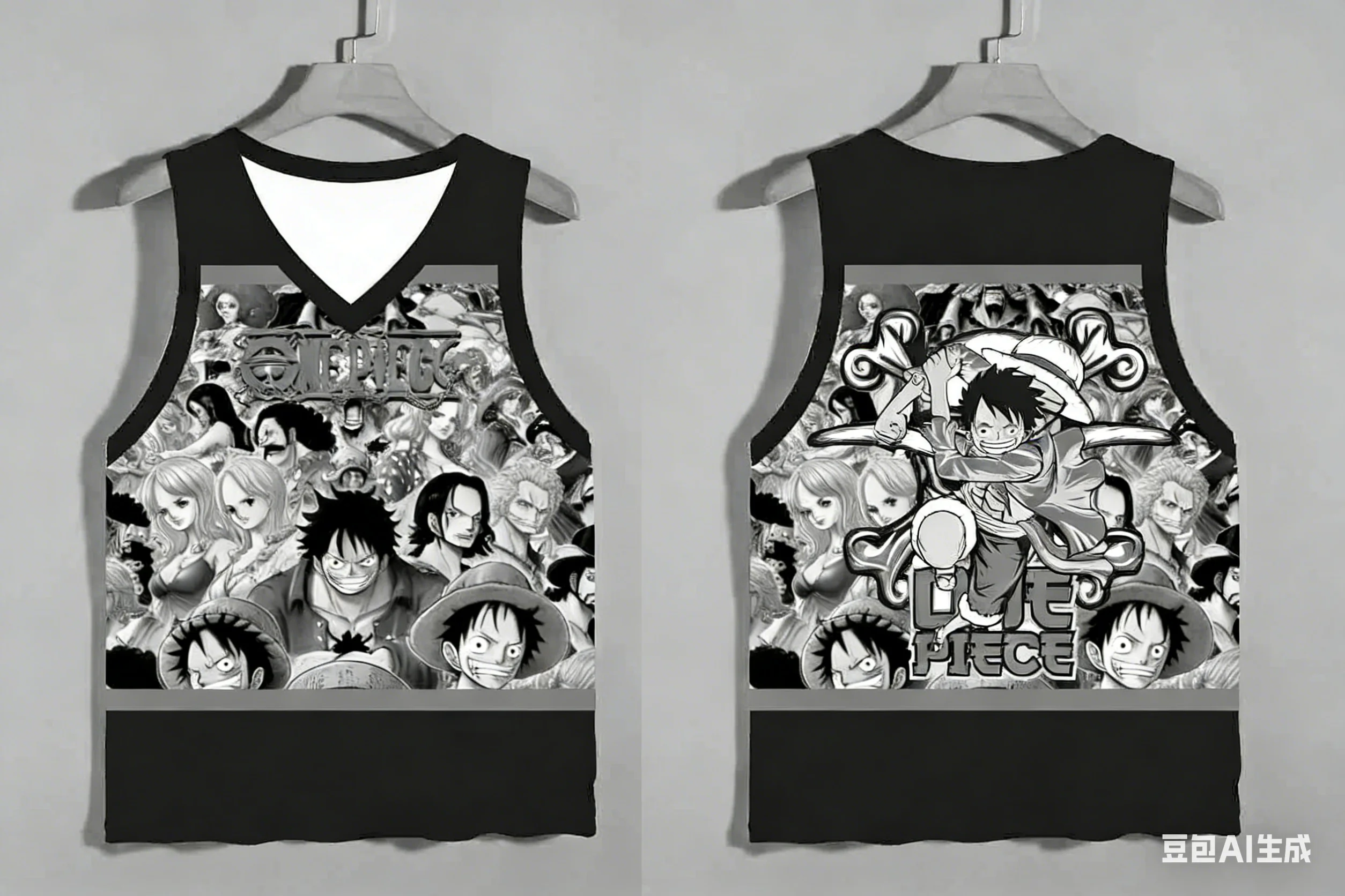 Adult and Children 'One Piece' Multi-character 3D Printed Sports Casual Anime Vest, Pairs Very Well with Pants or Shorts