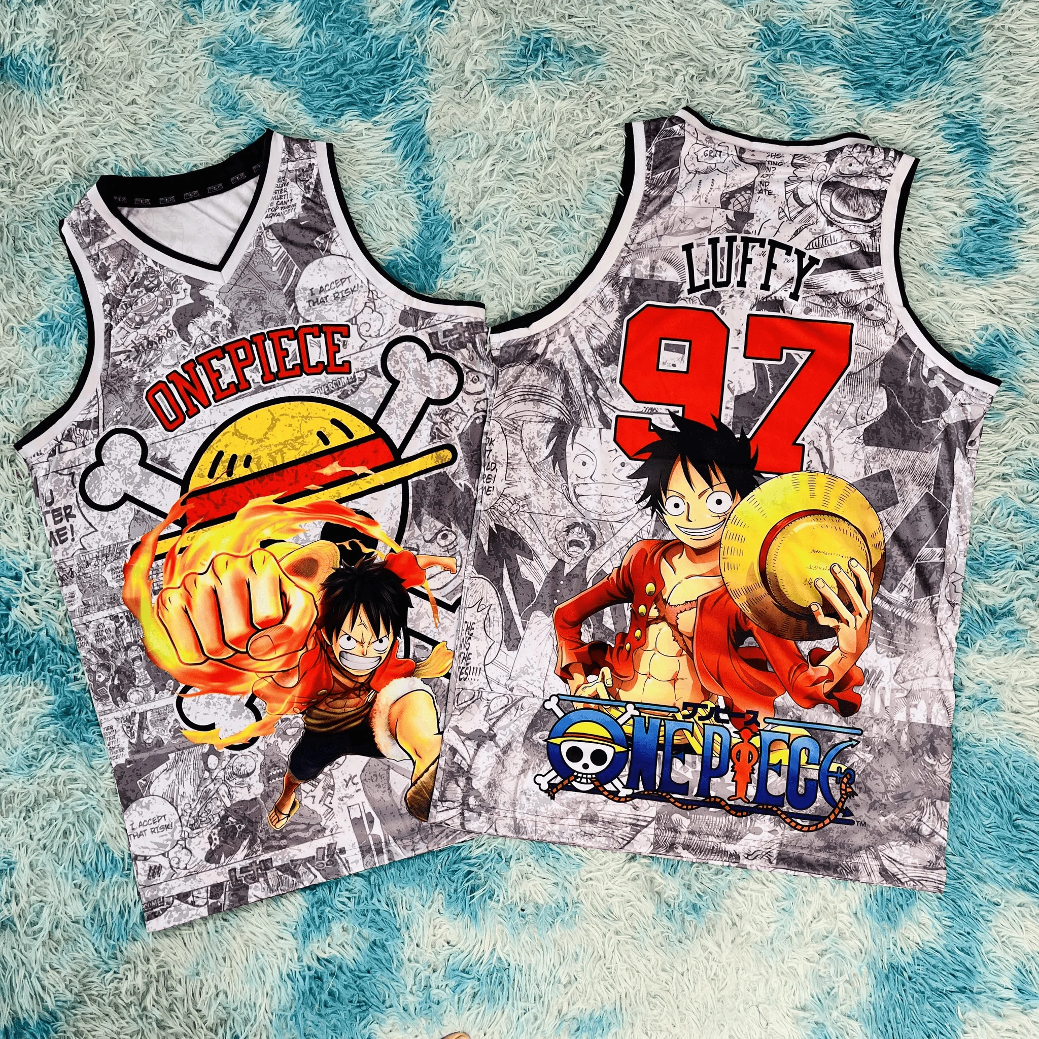 Adult and Children 'One Piece' Multi-character 3D Printed Sports Casual Anime Vest, Pairs Very Well with Pants or Shorts