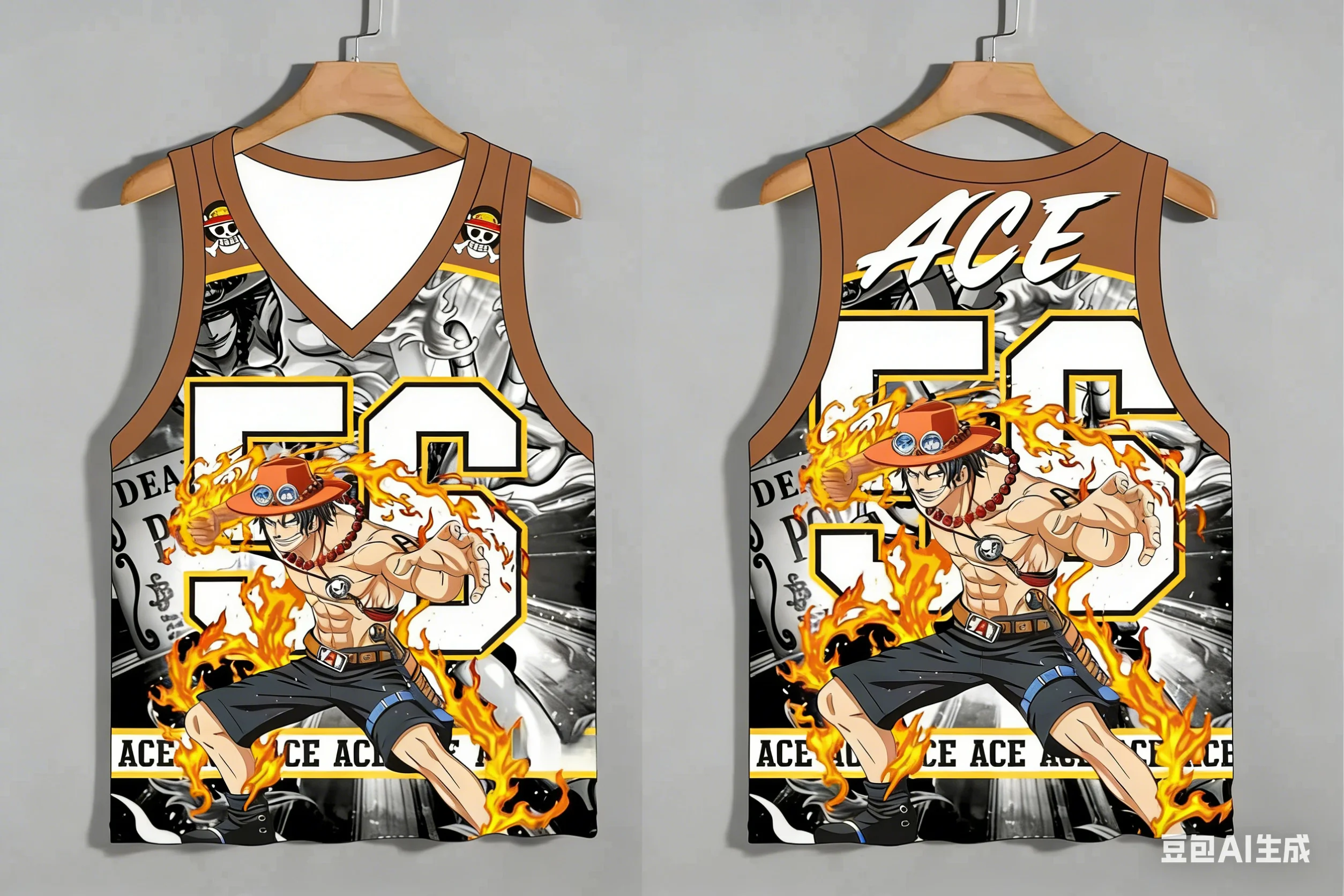 Adult and Children 'One Piece' Multi-character 3D Printed Sports Casual Anime Vest, Pairs Very Well with Pants or Shorts