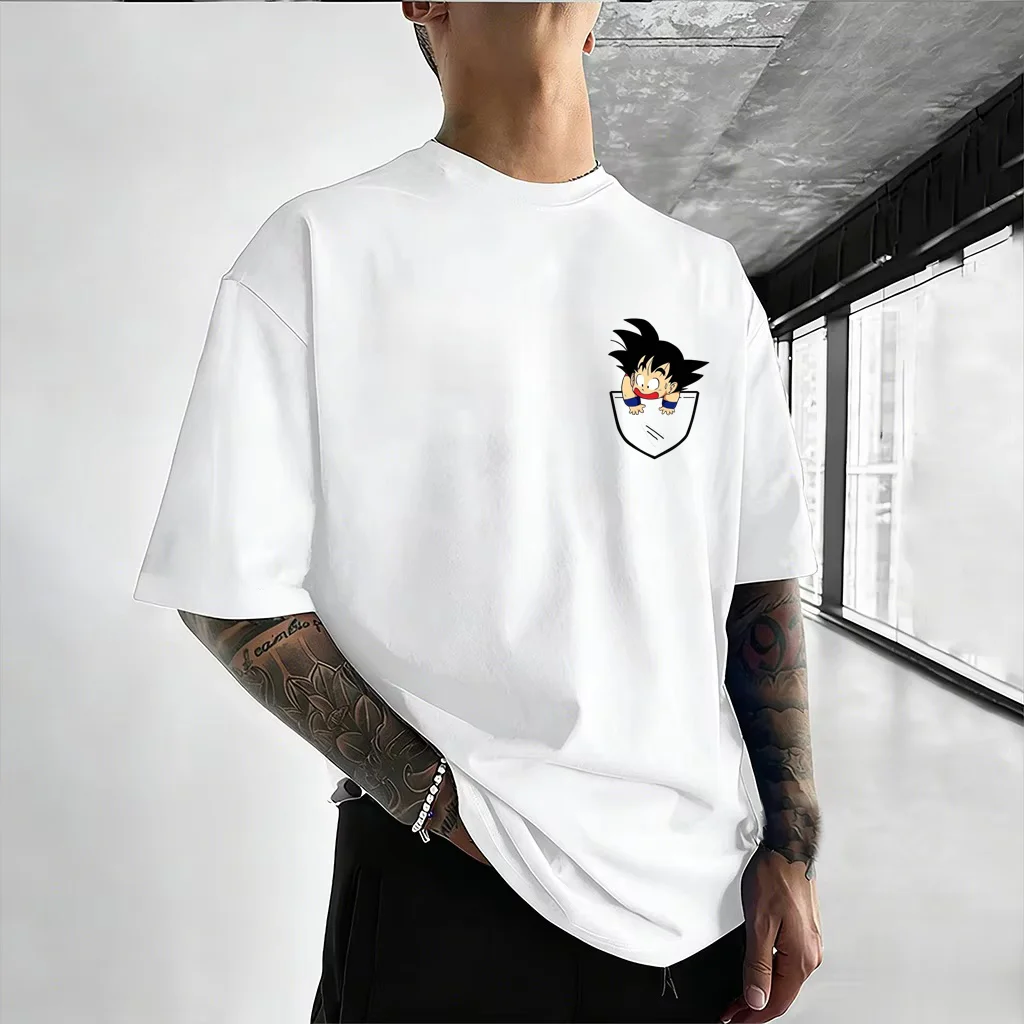 2026 Summer Hot Sale Dragon Ball Anime Pattern Family Parent-child T-shirts High Quality Short Sleeved Breathable Streetwear Top