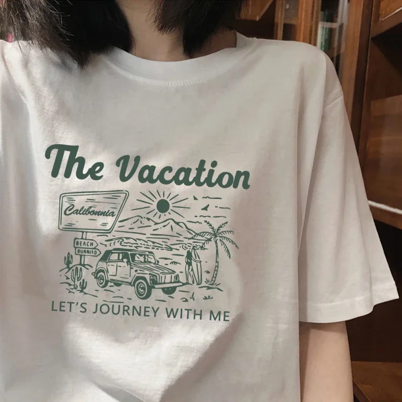 Retro Japanese Short Sleeve Loose T-Shirt Women's Trendy Summer Design Casual Student Top Crew Neck Short Sleeved Top