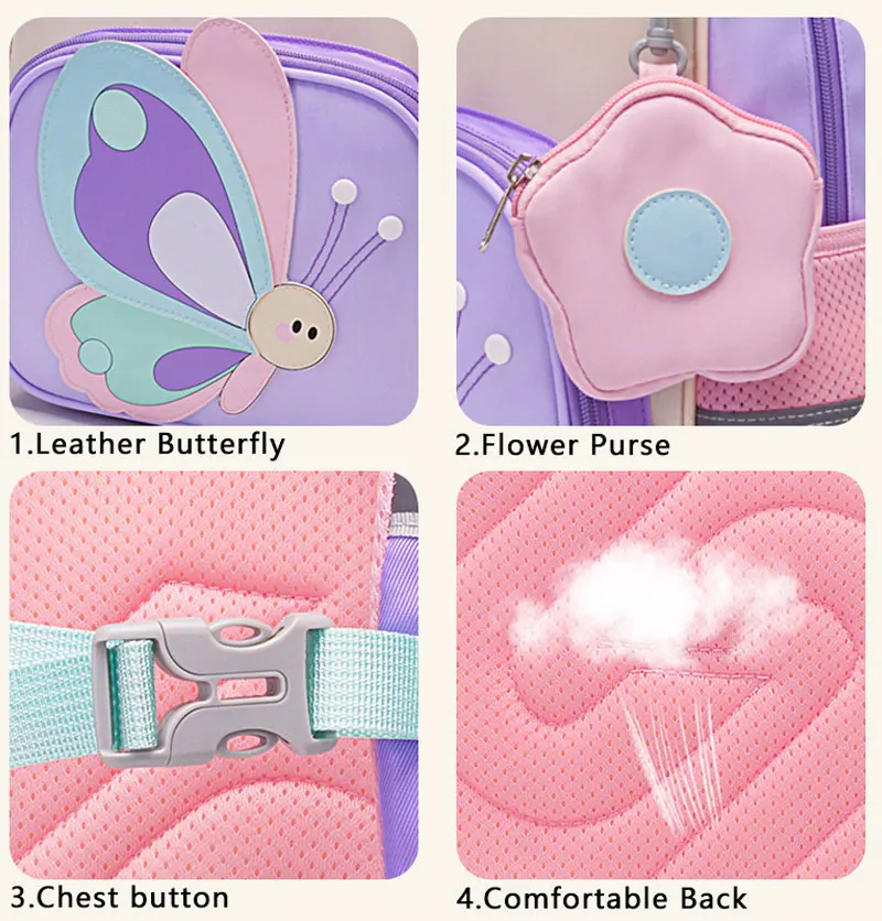 SUN EIGHT 2026 New Cartoon Backpacks Small Satchel For Kindergarden Students Strong Fabric