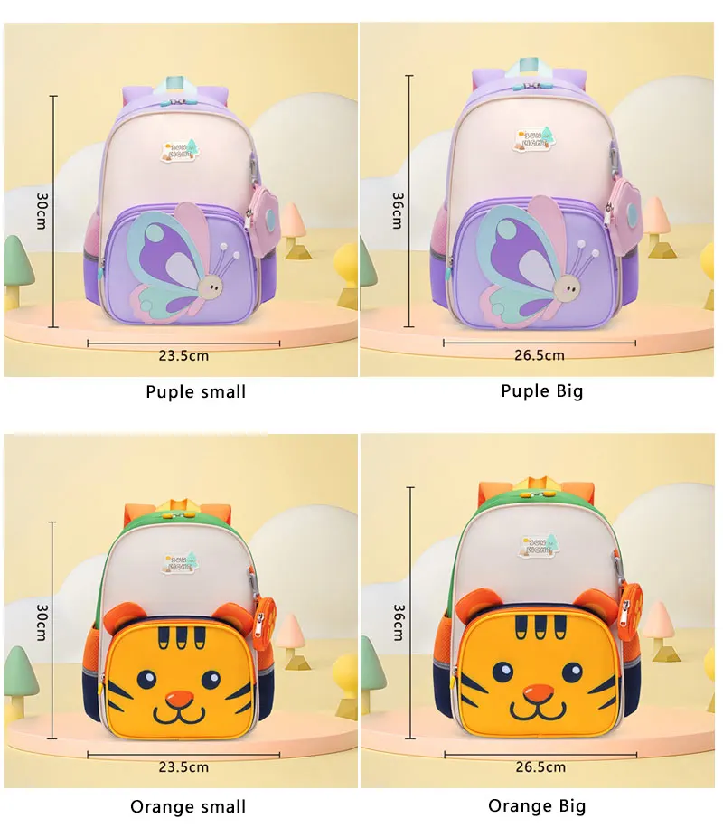 SUN EIGHT 2026 New Cartoon Backpacks Small Satchel For Kindergarden Students Strong Fabric