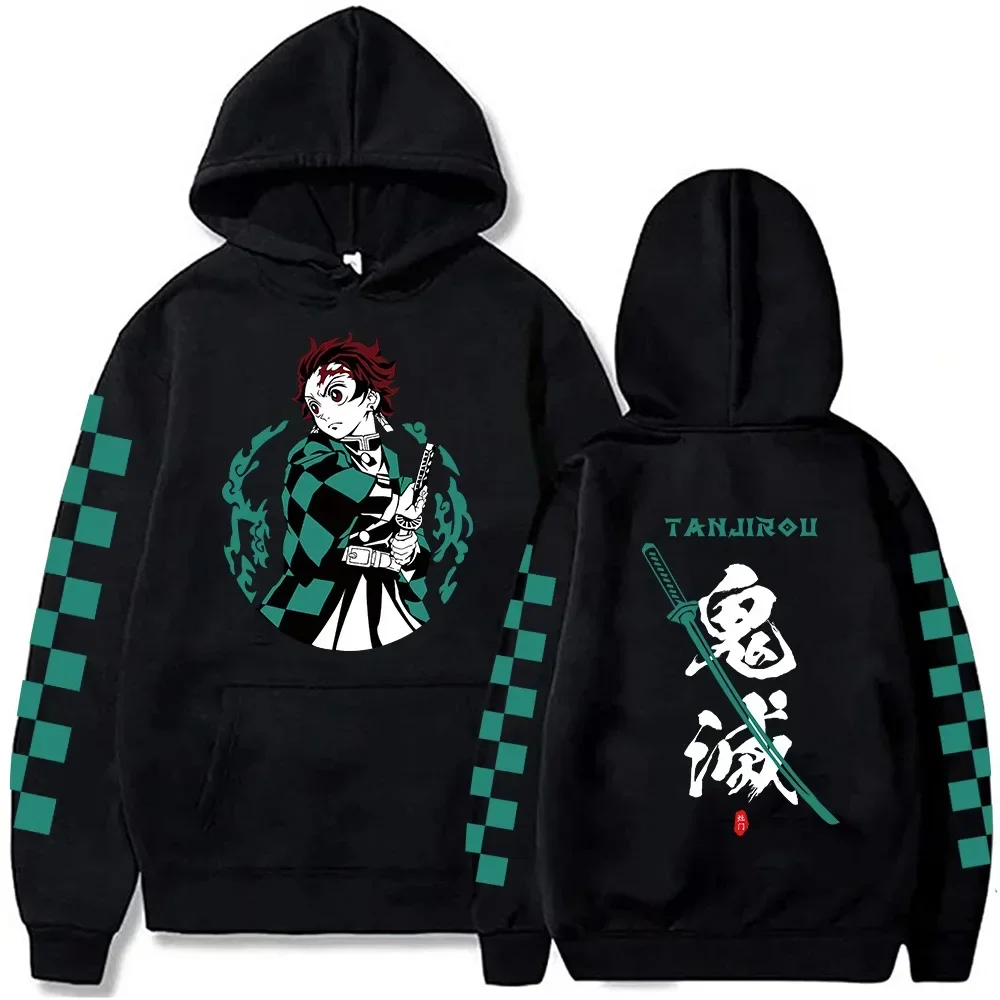 2026 New Demon Slayer Graphic Printed Hoodie Sweatshirt Men's and Women's Hoodie Men's Tops Sports Hoodie Harajuku Y2K Hoodie