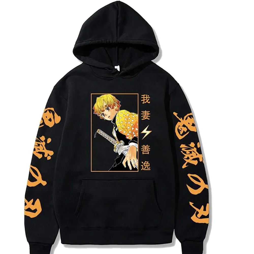 2026 New Demon Slayer Graphic Printed Hoodie Sweatshirt Men's and Women's Hoodie Men's Tops Sports Hoodie Harajuku Y2K Hoodie