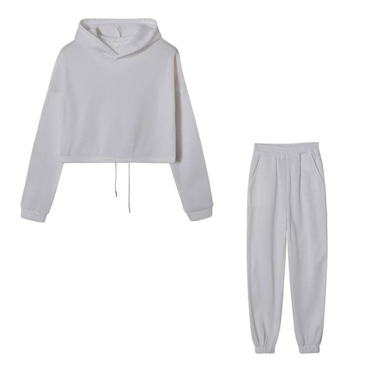 Women's Long-Sleeved Sports Suit, Casual Waist Wear Fashion Trend Two-Piece Set