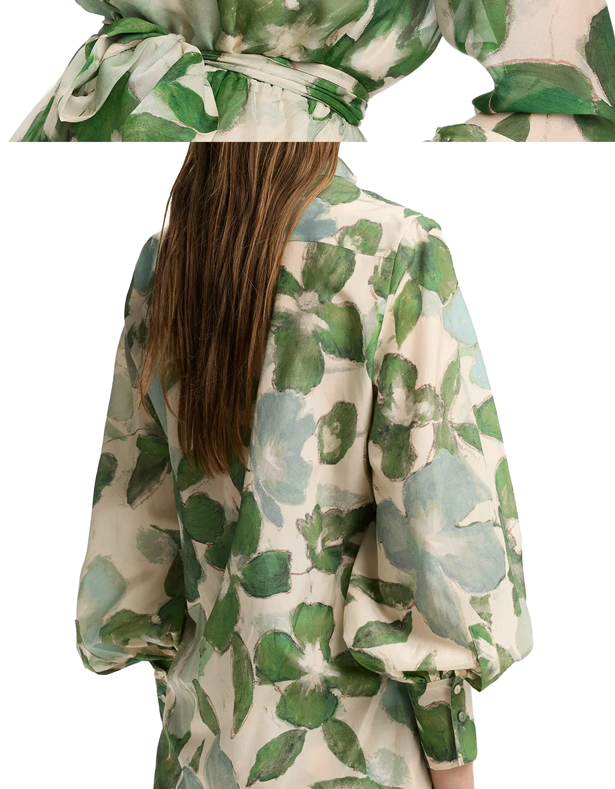 Women's Fashionable Casual Printed Long Sleeved Office Shirt