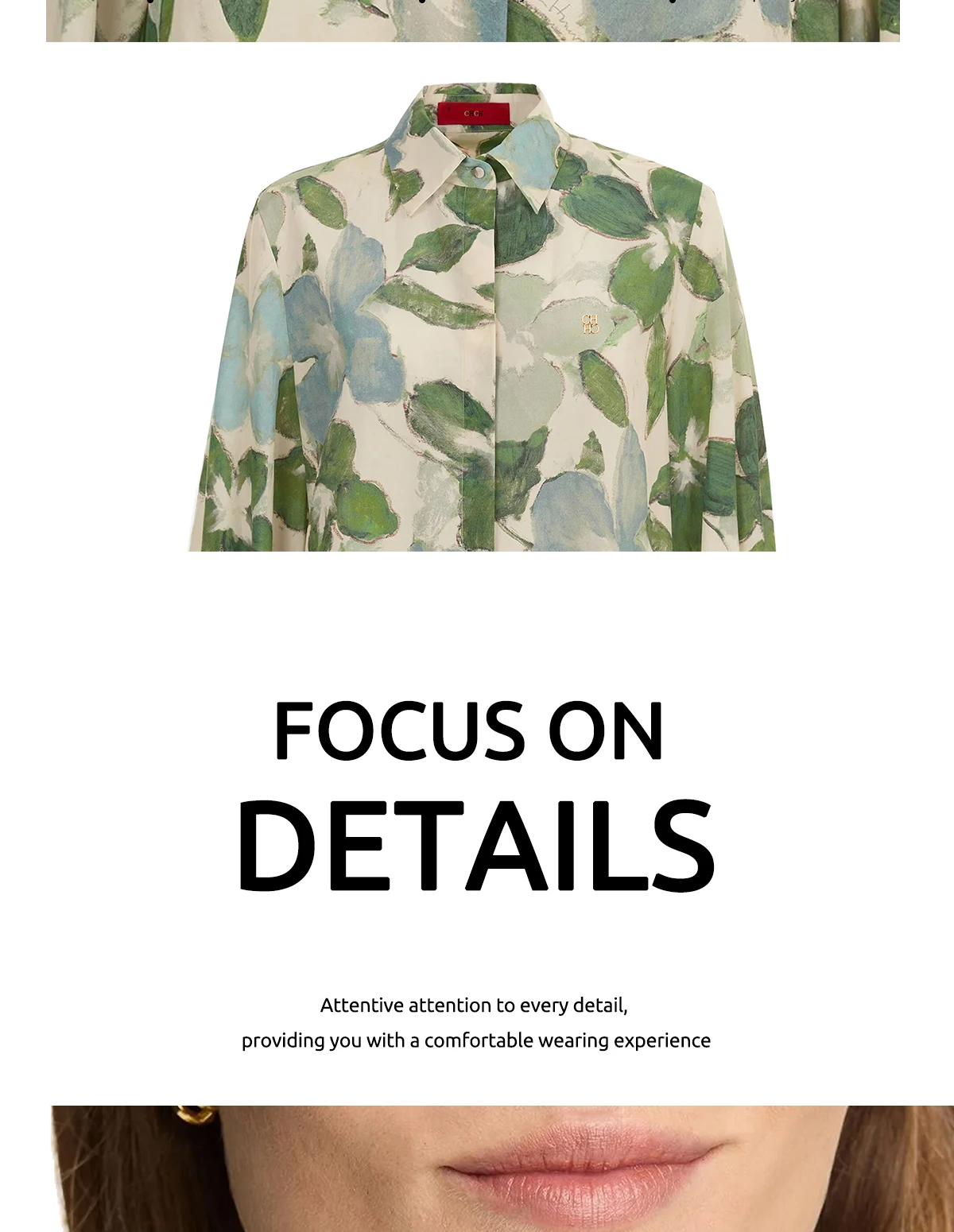 Women's Fashionable Casual Printed Long Sleeved Office Shirt