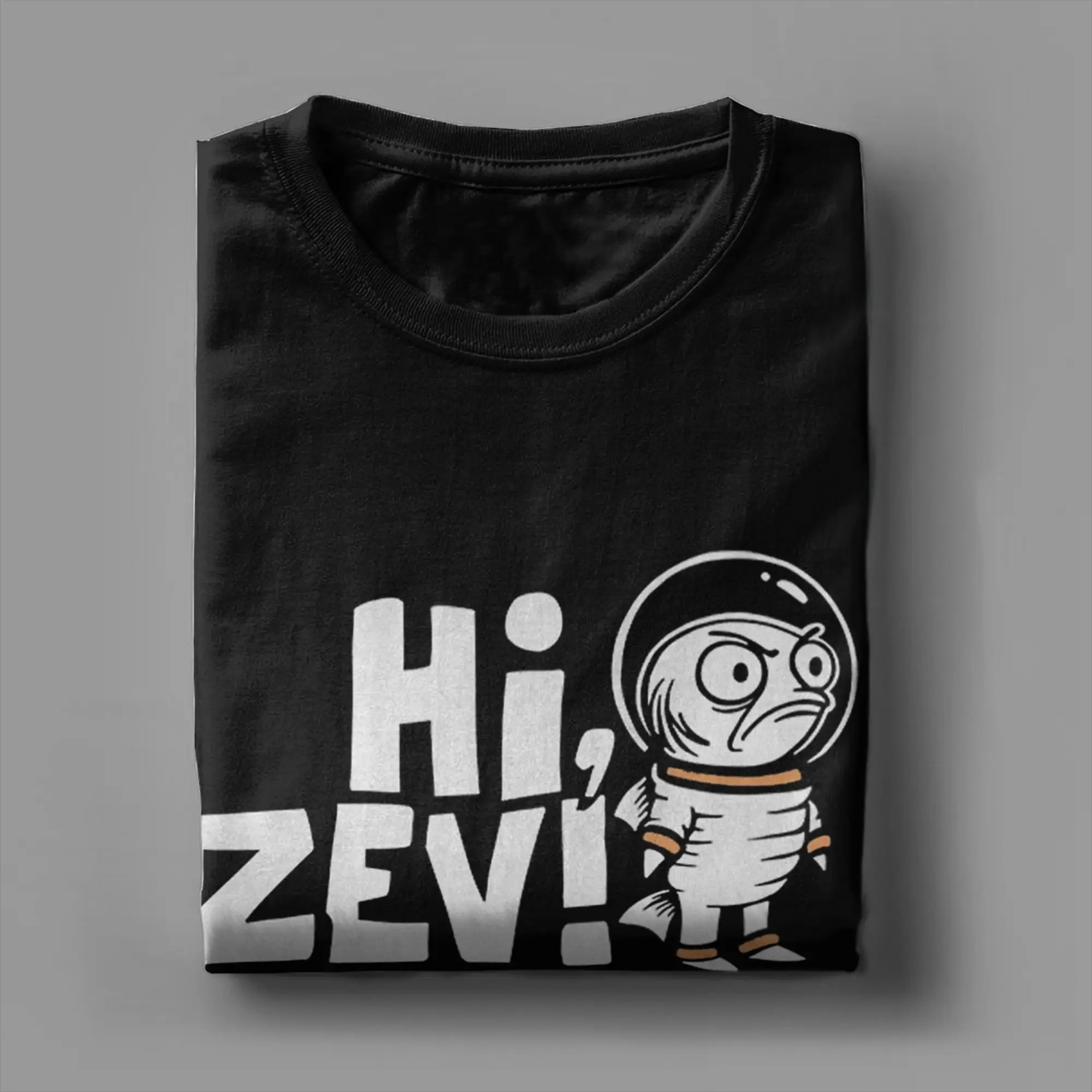 Novelty Dungeon Crawler Carl Hi Zev T-Shirt Men Crewneck Pure Cotton T Shirt Short Sleeve Tees Gift Idea Clothing