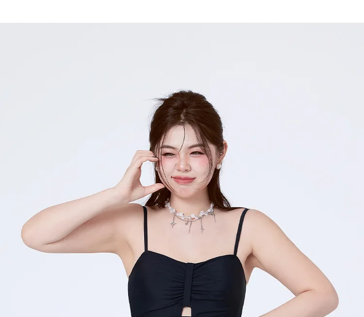 New Plus Size Swimsuit for Women Conservative and Slightly Chubby Butterfly Style Popular Slimming Swimsuit Fashion Long Sleeved