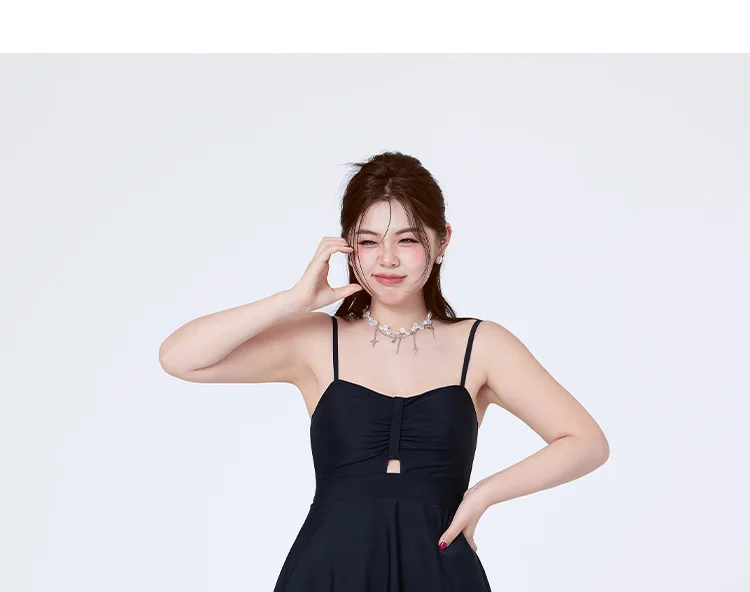 New Plus Size Swimsuit for Women Conservative and Slightly Chubby Butterfly Style Popular Slimming Swimsuit Fashion Long Sleeved