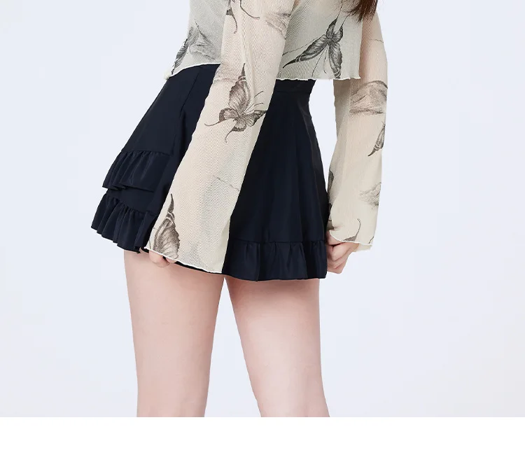 New Plus Size Swimsuit for Women Conservative and Slightly Chubby Butterfly Style Popular Slimming Swimsuit Fashion Long Sleeved