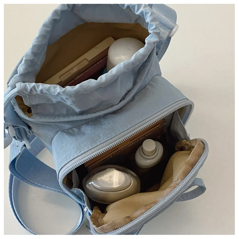 Outdoor Women's Small Bowknot Crossbody Bag Knot Mobile Phone Pouch Single Shoulder Bag Commuting Thermal Water Bottle Bag
