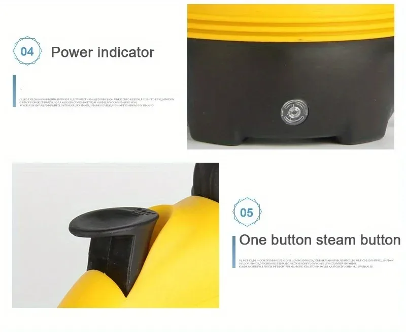 Powerful Handheld Steam Cleaner for Home Bathroom Car Interior High Temperature Multi-Use Range Hood