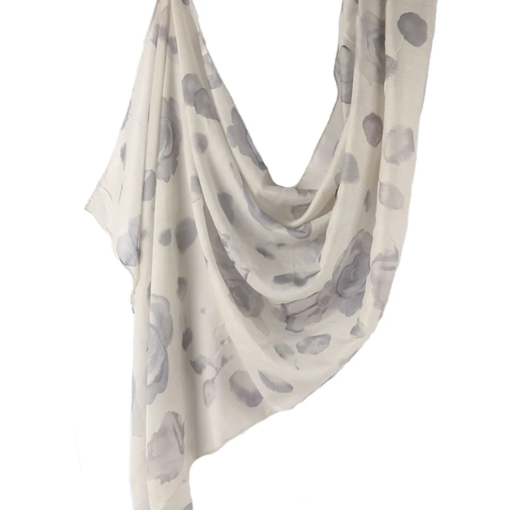New Design Printed Hijabs Premium Watercolor Women Headscarf Soft Scarf Shawl Suitable For Daily Abaya Accessories Women Veil