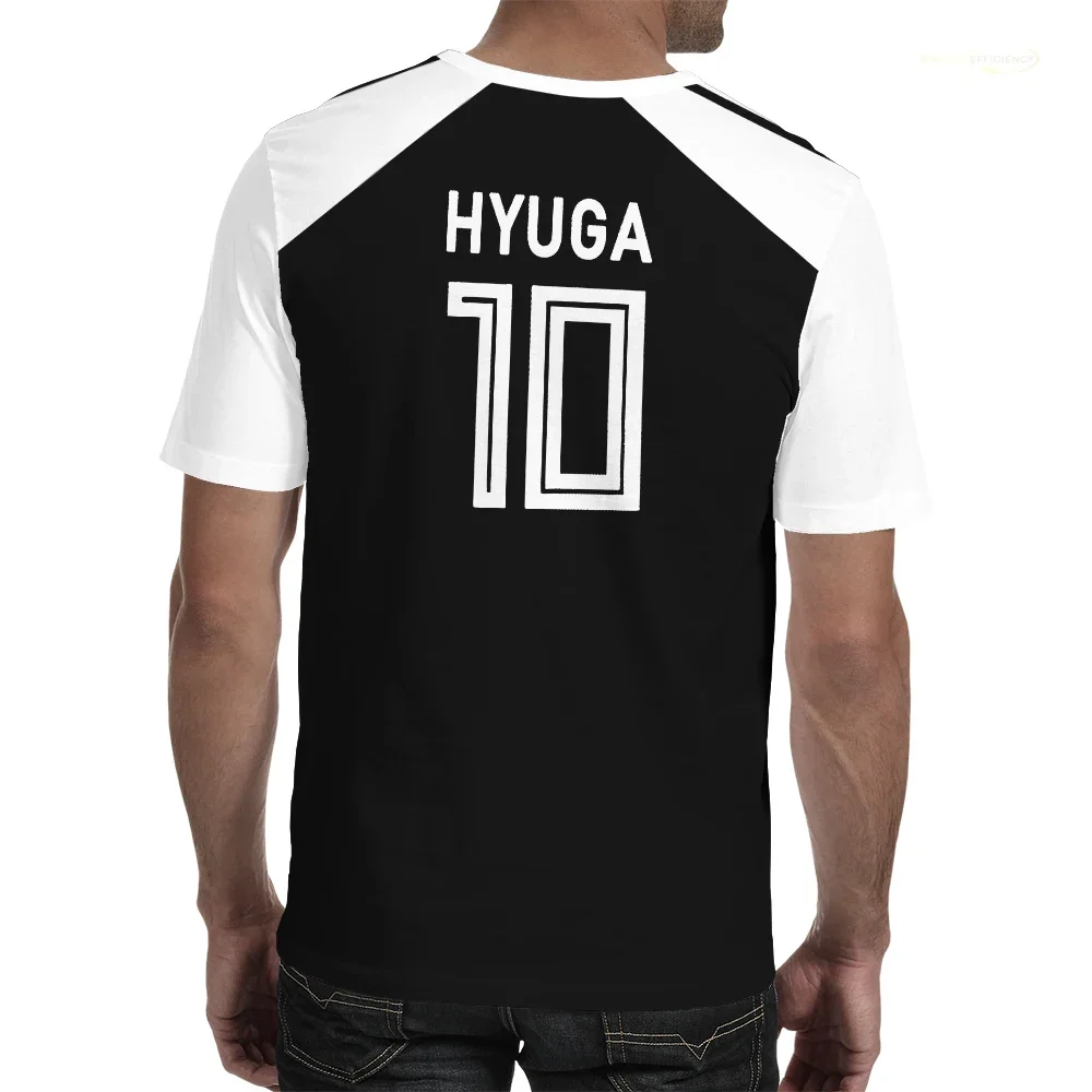Captain Tsubasa Anime Tshirt Hyuga Animation Cosplay Short-sleeved 3D Printed Football Jersey T-shirts Mens Designer Clothes