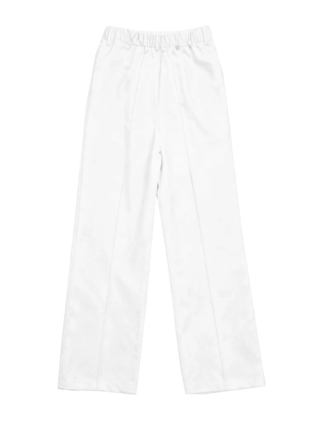 Women's High-Waisted Straight-Leg Trousers Formal Office Trousers Slim-Fit Cut Classic Solid-Colour Suit Trousers