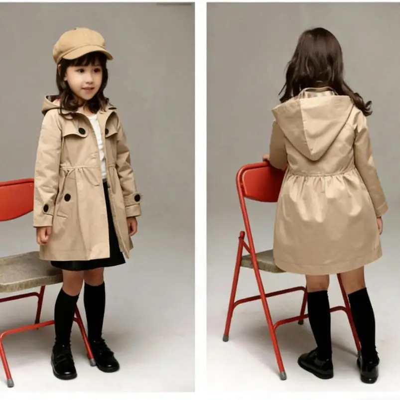 Children's Outerwear 2026 Girls' Korean Version Spring and Autumn Cardigan Fashion Hooded Windbreaker Jacket