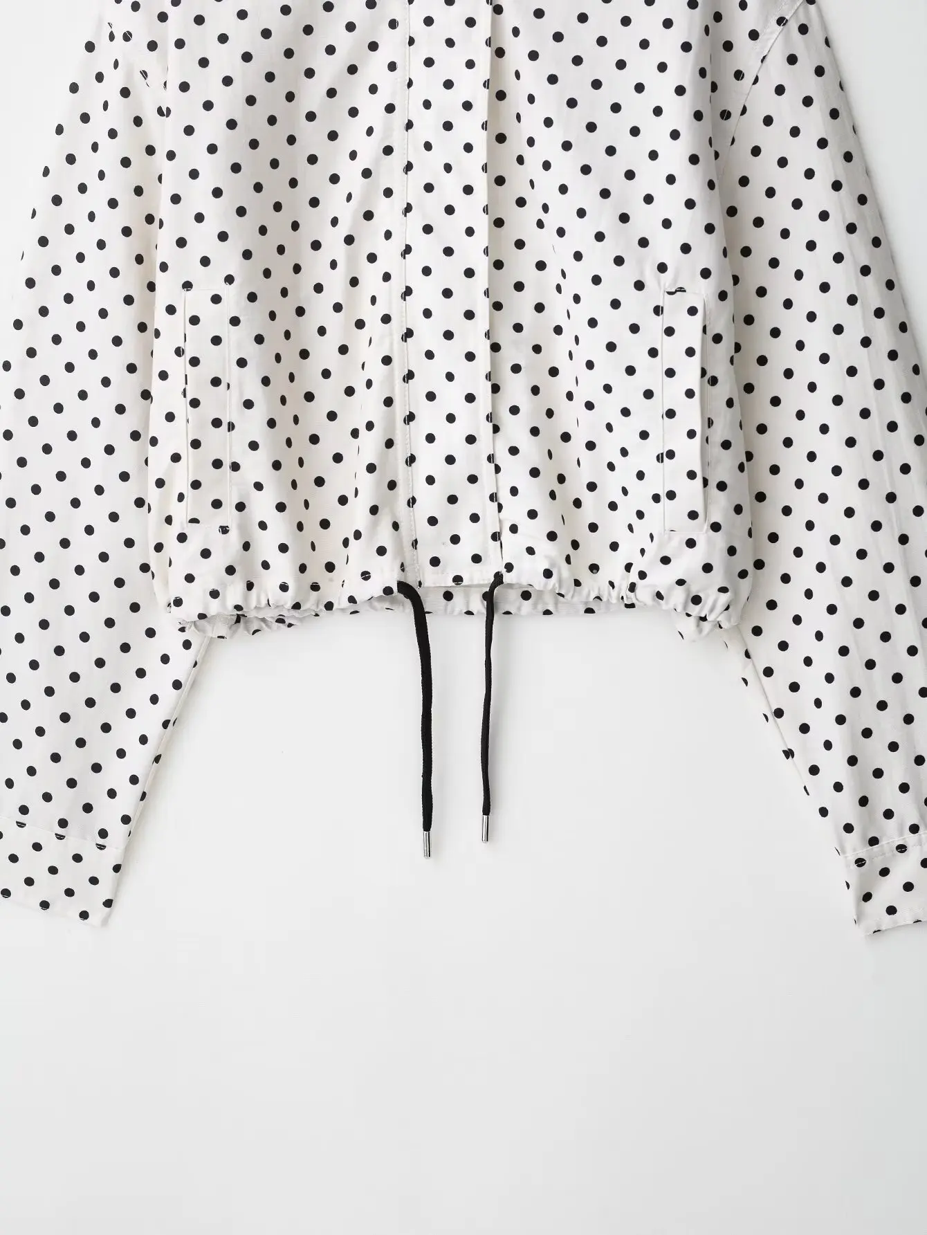 HH Polka Dot Shorts Sets For Women 2026 Trend Outfits Long Sleeve Zipper Turtleneck Jacket Coat Spring Woman Elegant 2 Piece Set