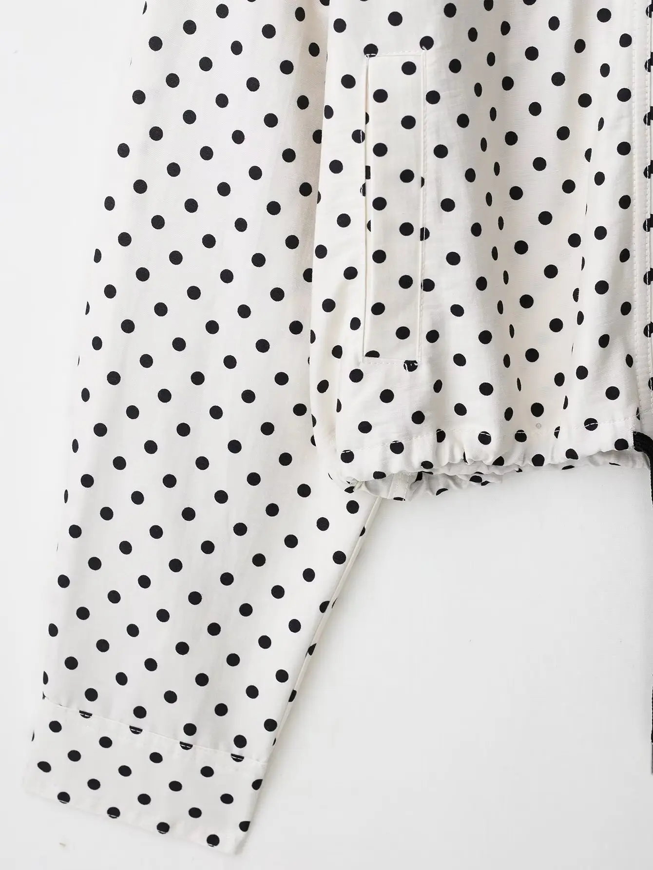 HH Polka Dot Shorts Sets For Women 2026 Trend Outfits Long Sleeve Zipper Turtleneck Jacket Coat Spring Woman Elegant 2 Piece Set