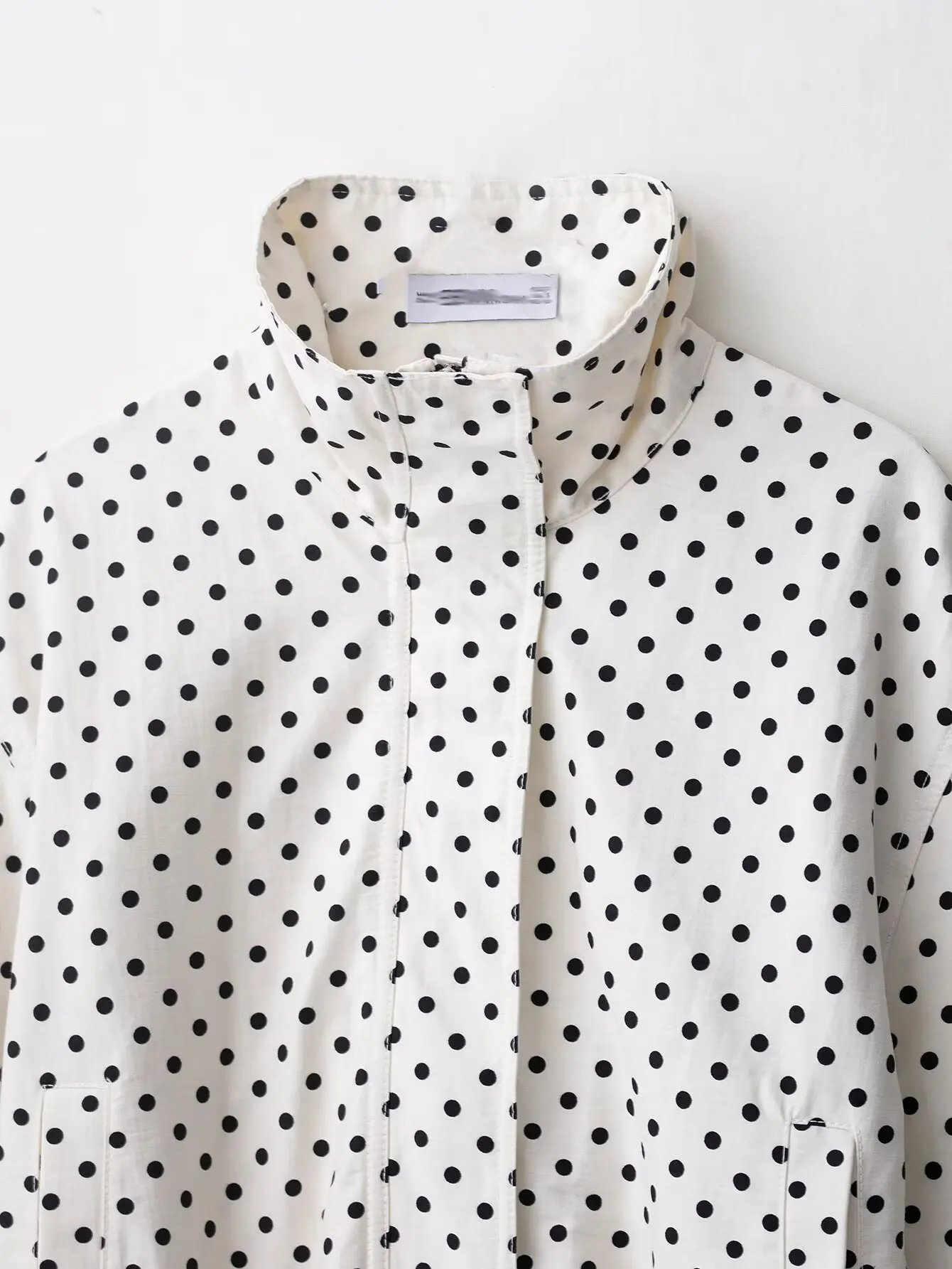 HH Polka Dot Shorts Sets For Women 2026 Trend Outfits Long Sleeve Zipper Turtleneck Jacket Coat Spring Woman Elegant 2 Piece Set