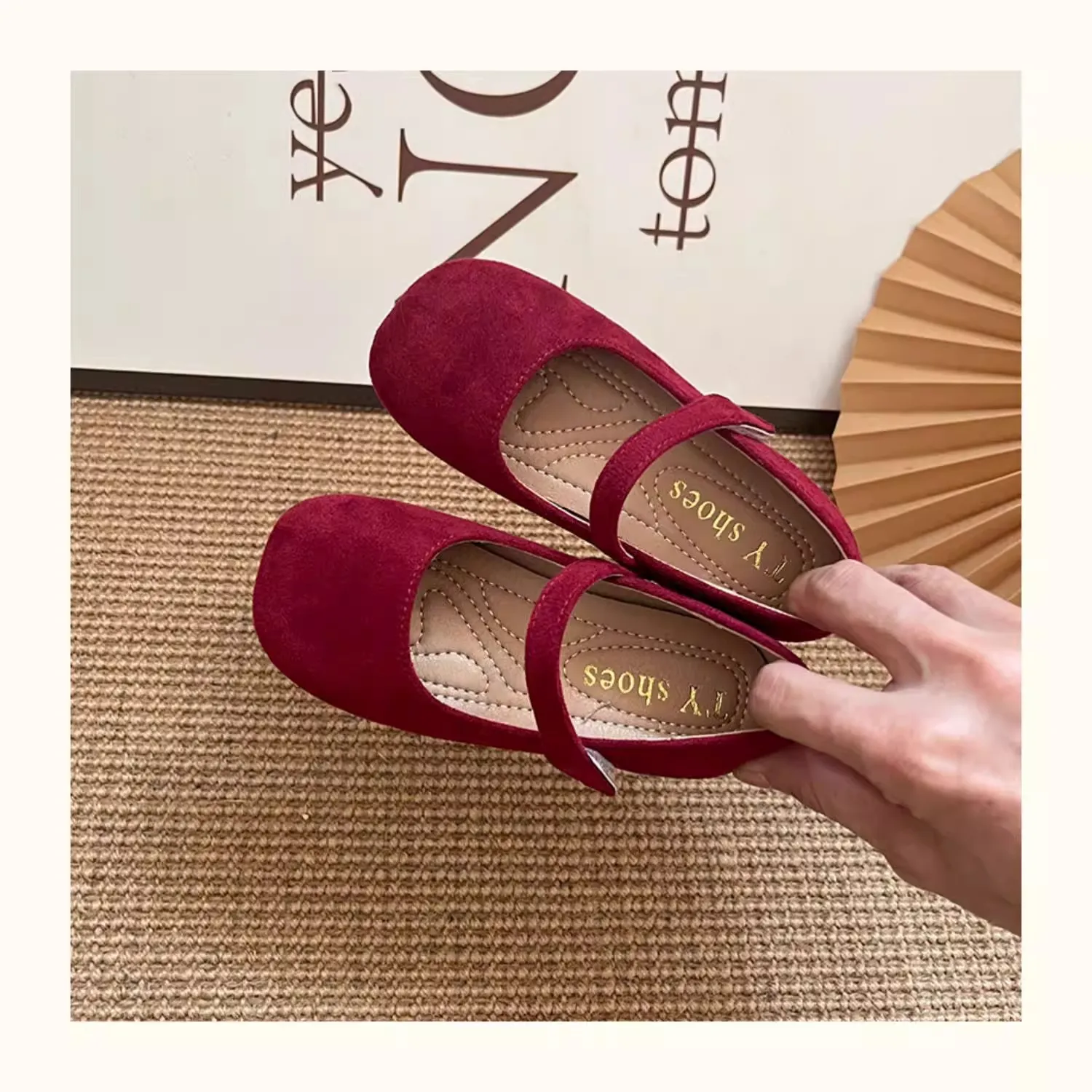 Spring Girl's Casual Shoes Round Toe Hook-loop Shallow Chic Kid's Flat Shoe Solid Colors Anti-slip Daily All-match Children Shoe