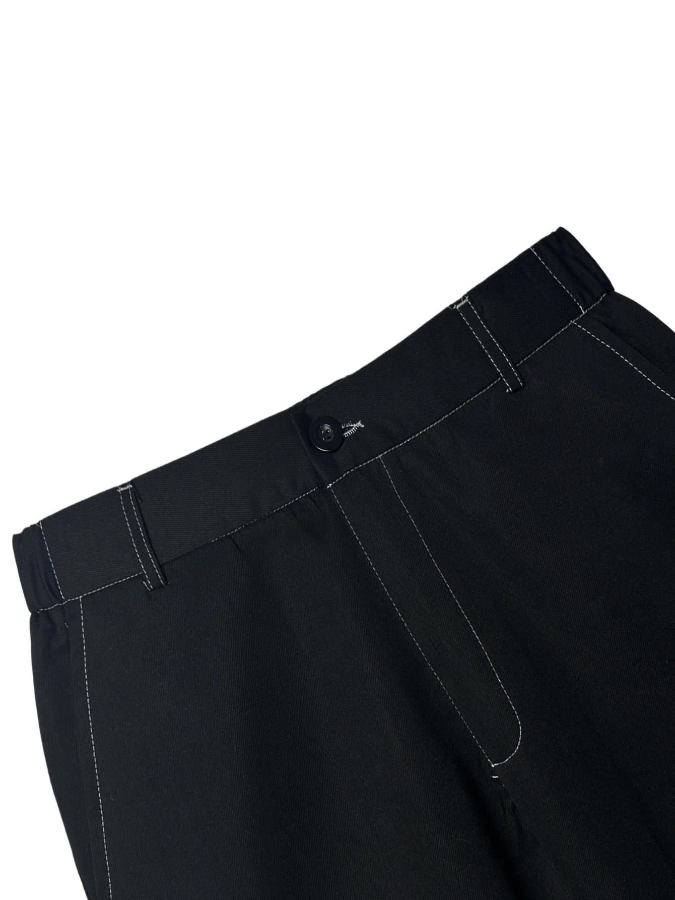 Men's Solid Color Cargo Pocket Casual Shorts,Personalized visible stitching design summer workwear five-inch pants