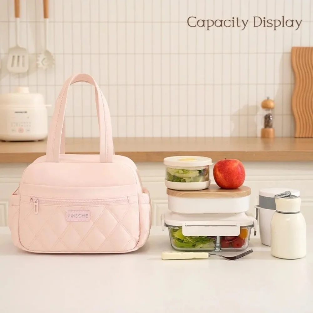 New Thickened Lunch Bag Reusable Large Capacity Insulated Lunch Tote Bag Leakproof Multi-functional Insulated Handbag