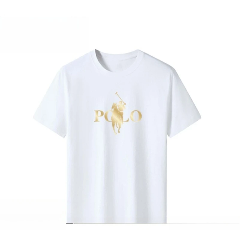 Summer Trendy Brand Men's Clothes Business Casual Short-sleeved T-shirt Fit and Versatile Crew Neck Top Breathable T-shirt