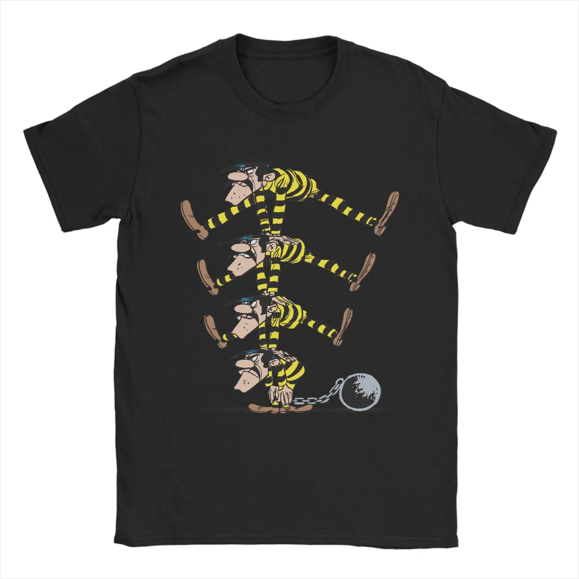 Men's T-Shirts The Dalton Brothers Lucky Luke Humorous 100% Cotton Tees Short Sleeve T Shirt O Neck Tops Gift