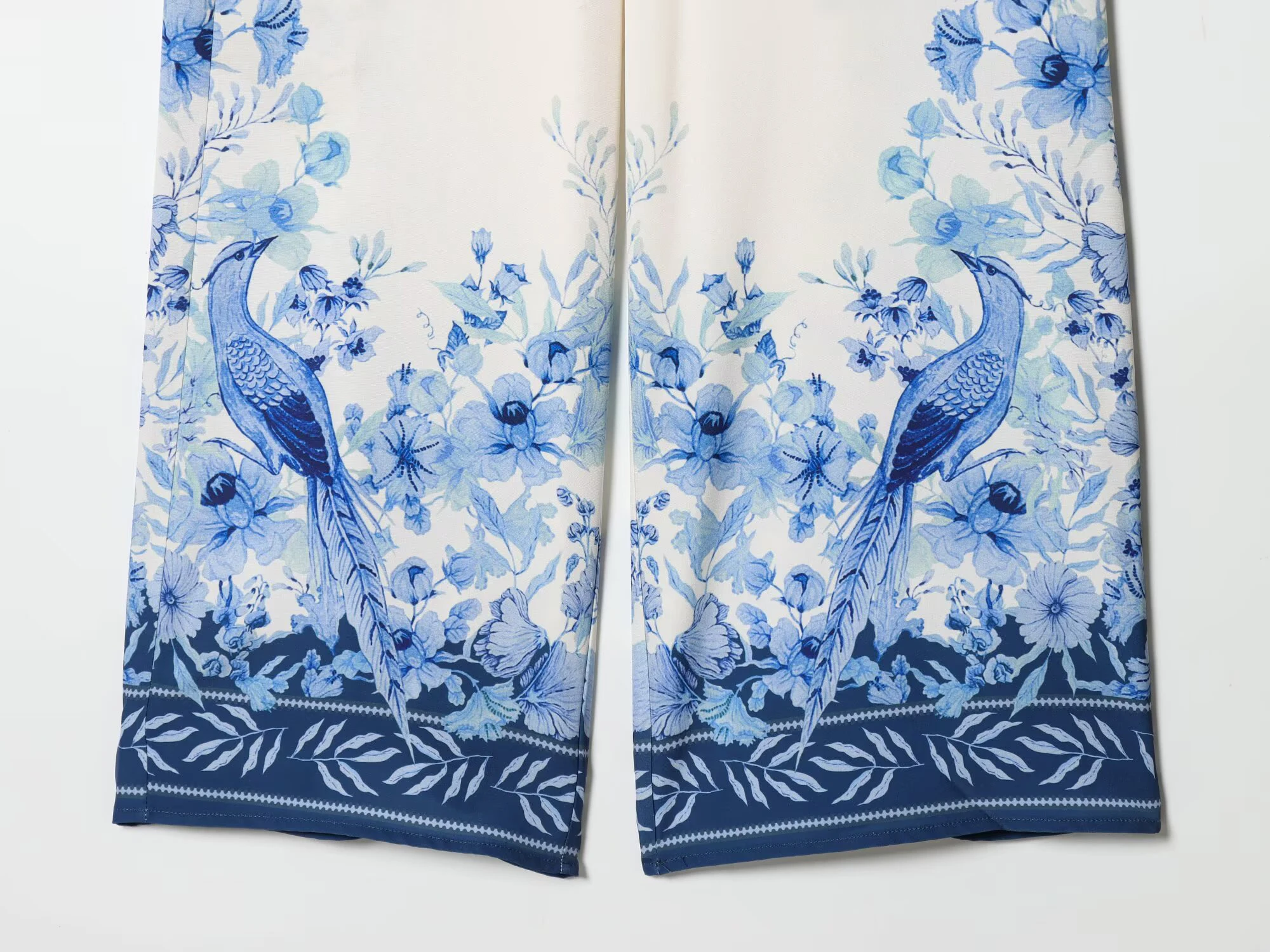 Women's 2026 new spring outfit with European and American style fashionable and simple printed Lyocell shirt and pants set