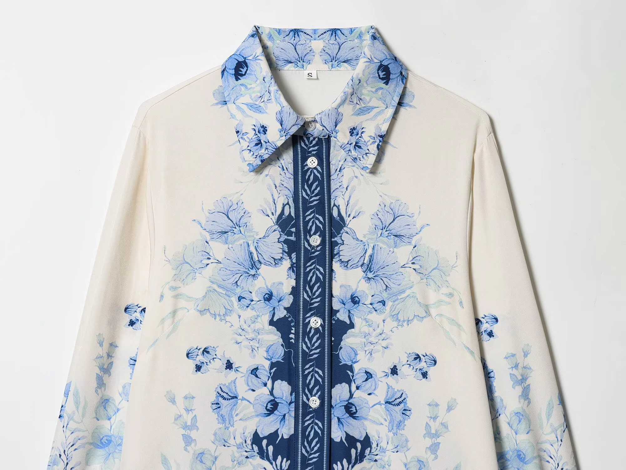 Women's 2026 new spring outfit with European and American style fashionable and simple printed Lyocell shirt and pants set