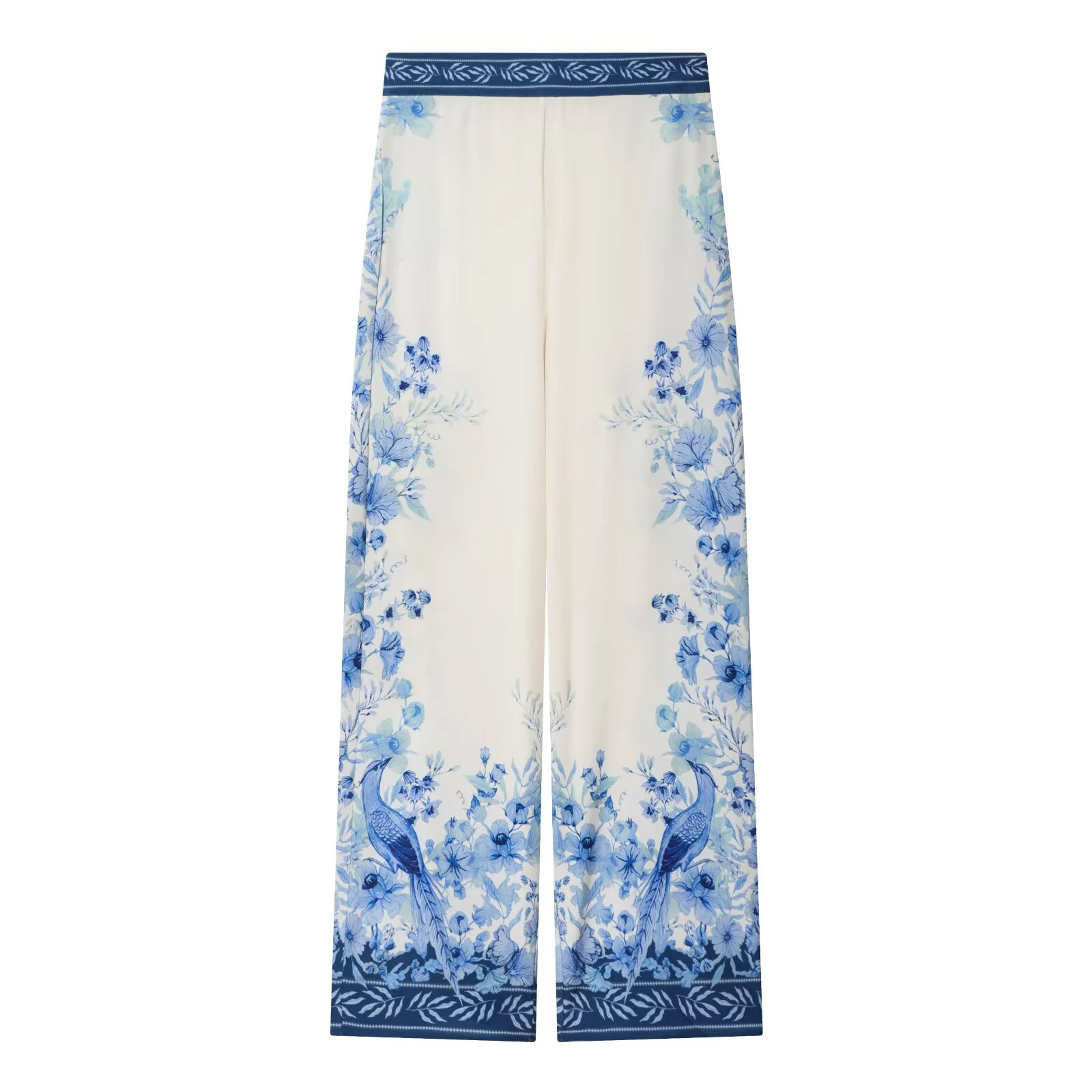Women's 2026 new spring outfit with European and American style fashionable and simple printed Lyocell shirt and pants set