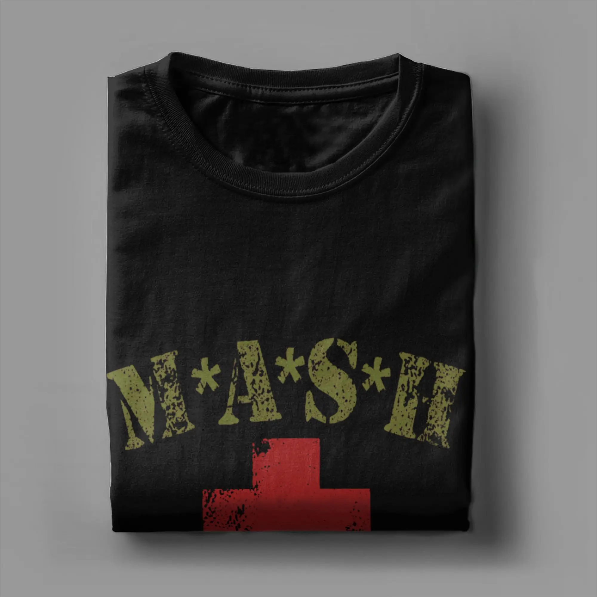 Novelty MASH 4077 T-Shirts for Men Crewneck 100% Cotton T Shirt Short Sleeve Tee Shirt Gift Idea Clothing