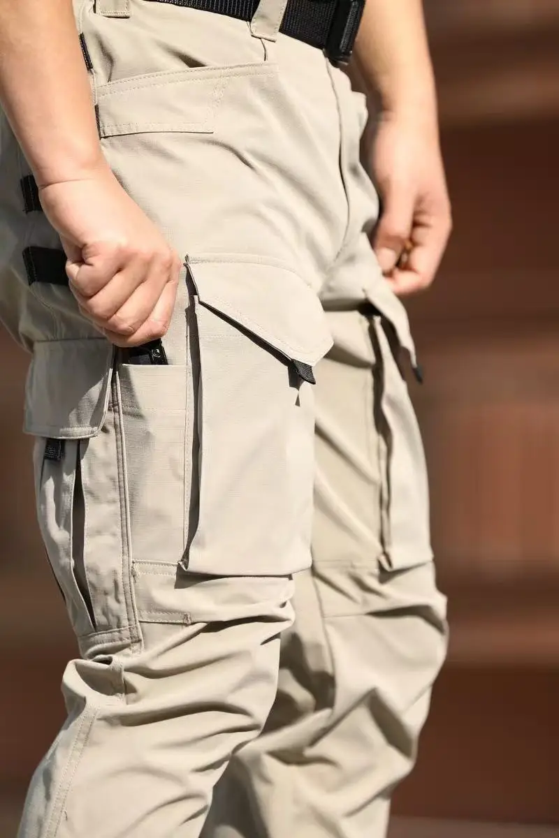 Men's Cargo Military Tactical Casual Trousers Spring Autumn Pants Hiking Camping Climbing Army Combat Running Multi-Pockets