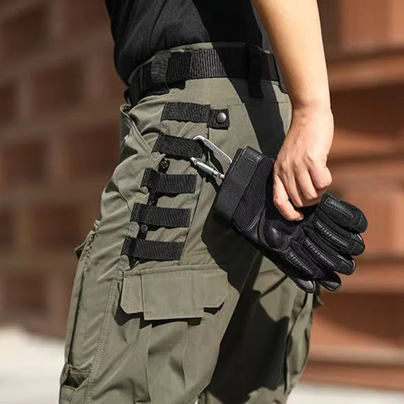 Men's Cargo Military Tactical Casual Trousers Spring Autumn Pants Hiking Camping Climbing Army Combat Running Multi-Pockets