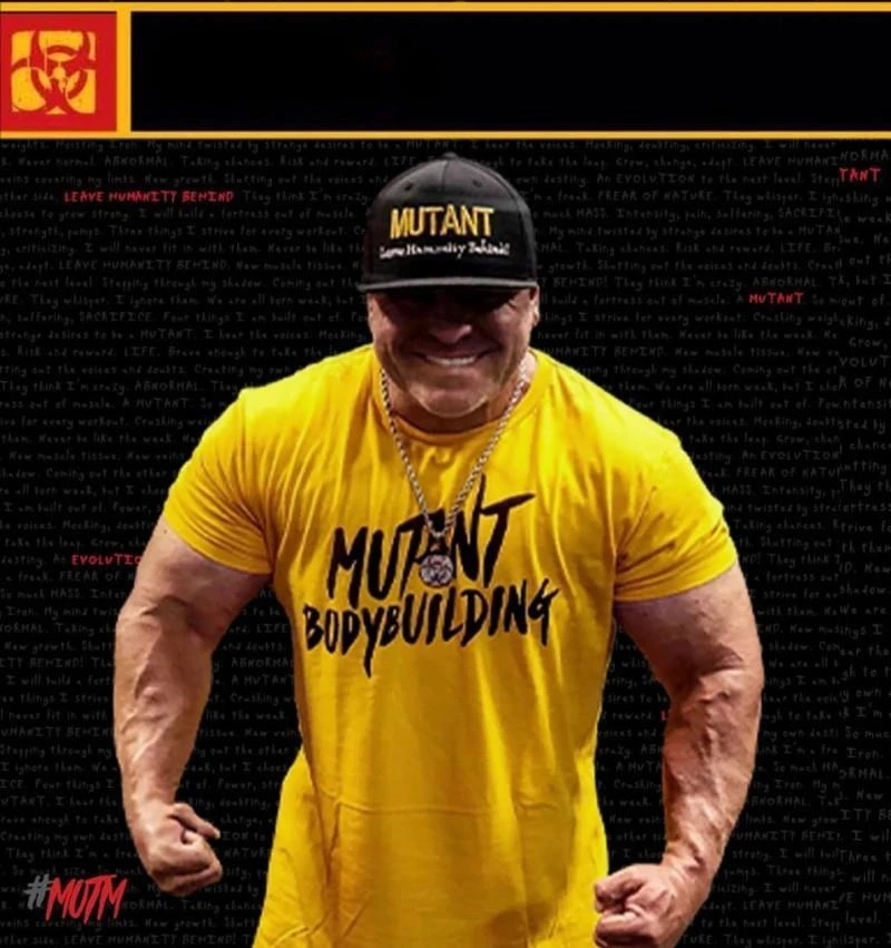 2026 GYM New Fitness Short Sleeve Male Mutant Warcraft Iron Soul Cotton Sports T-shirt Running Leisure Summer Fitness Clothes