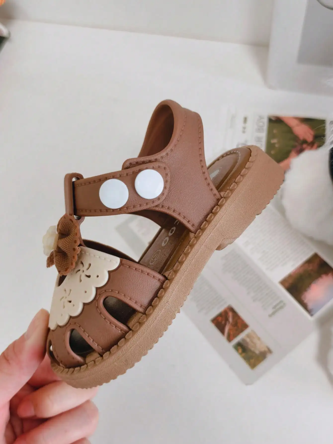 2026 Princess Style Girls Sandals New Arrival Infant Toddler Baby Walking Shoes Spring Summer Soft Bottom Anti-slip Kick-Proof