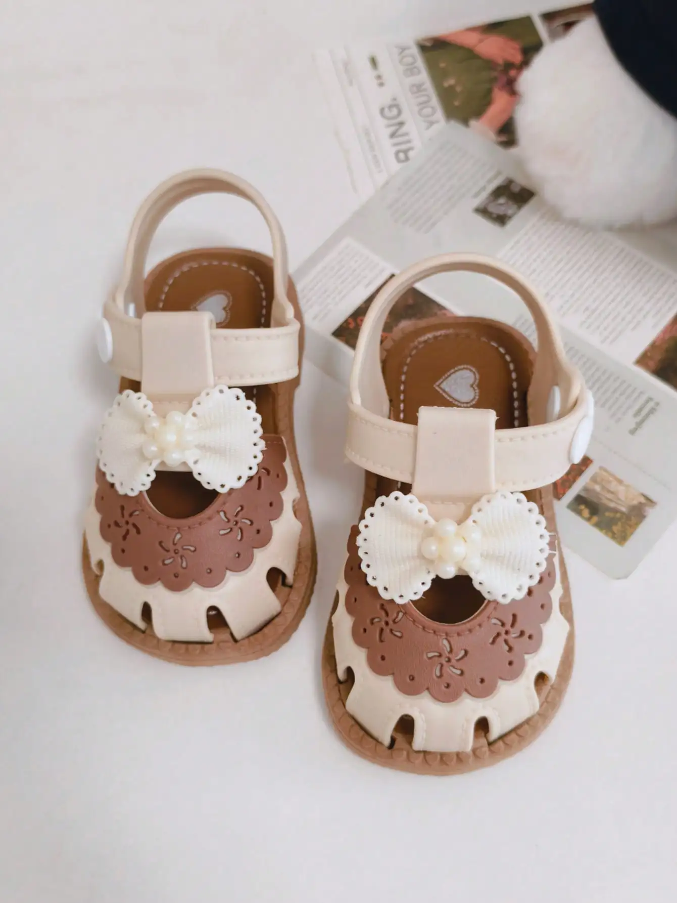 2026 Princess Style Girls Sandals New Arrival Infant Toddler Baby Walking Shoes Spring Summer Soft Bottom Anti-slip Kick-Proof