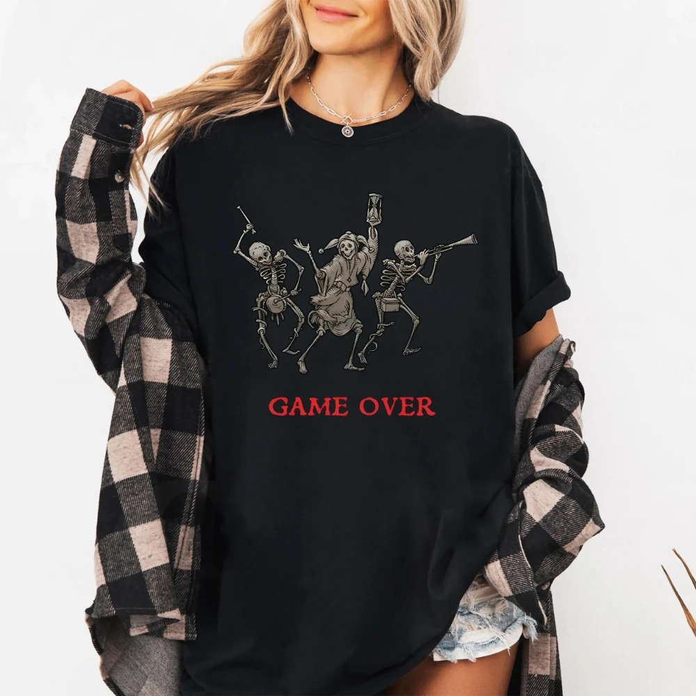 Kingdom Come Deliverance Shirt Vintage Medieval Crown Sword Graphic Tee Short Sleeve Shirt Women Men for Spring and Summer