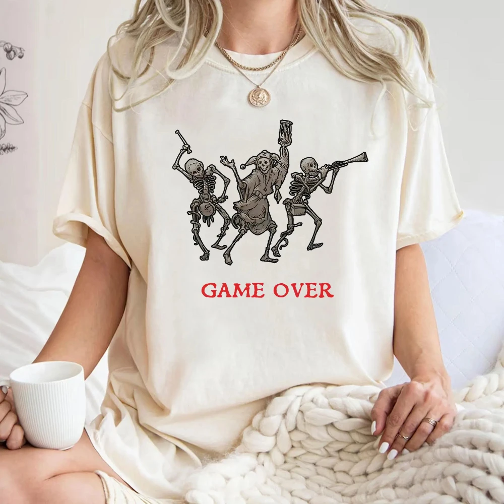 Kingdom Come Deliverance Shirt Vintage Medieval Crown Sword Graphic Tee Short Sleeve Shirt Women Men for Spring and Summer