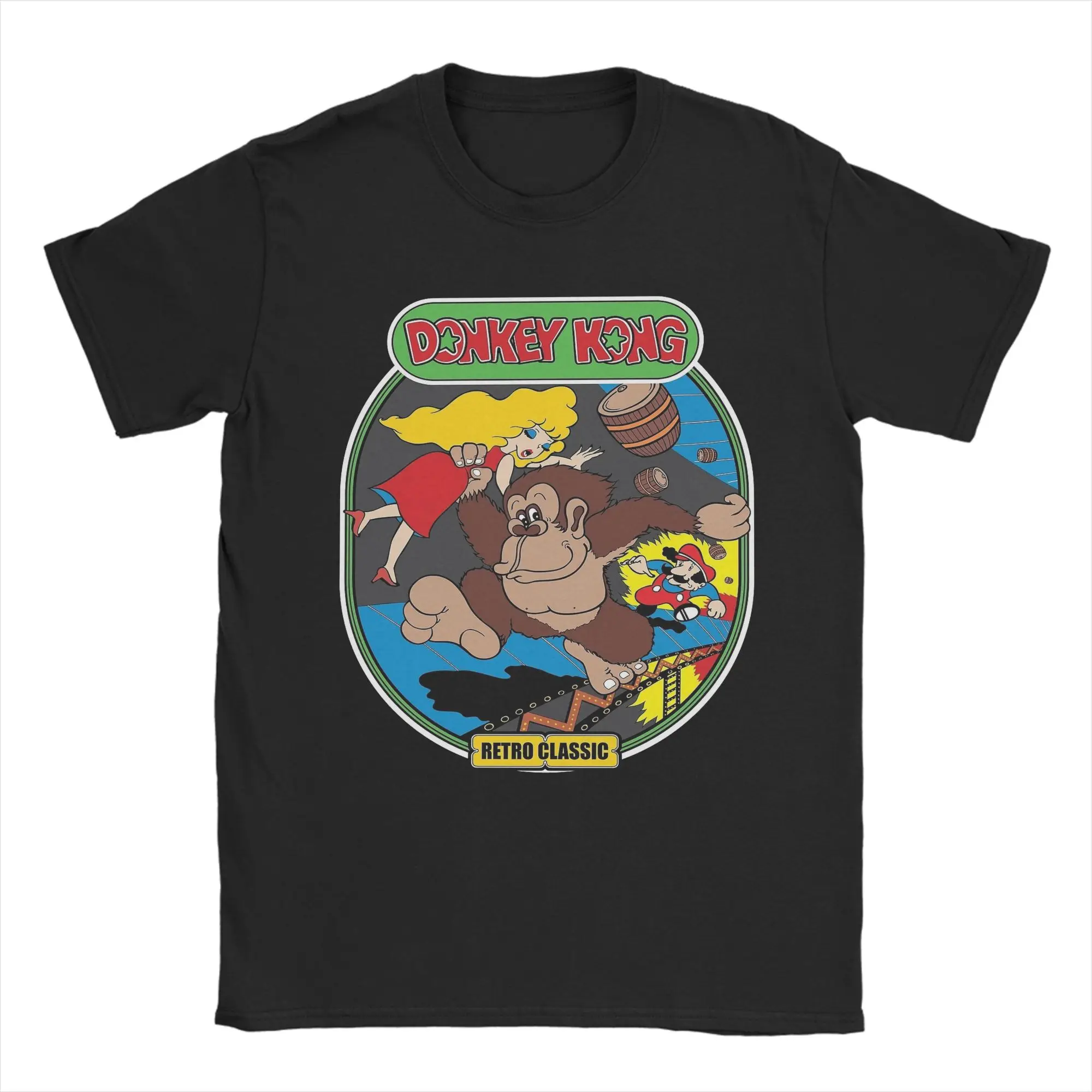 2026 Summer New Style Fun "Gorilla Khan" Video Game High-Quality Comfortable Men's Printed Round-neck T-Shirt