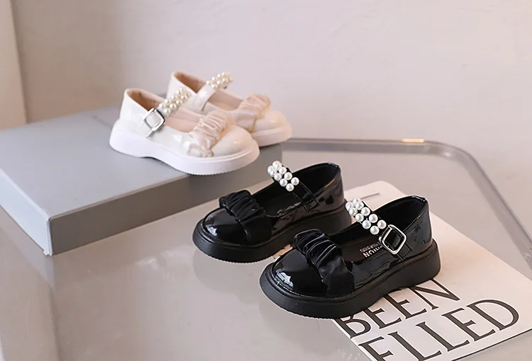 Cartoon Princess Shoe Fashion Simple Leather Shoe Comfort Versatile Exquisite Girl Shoes Trendy Butterfly Bow Casual Child Shoe